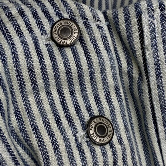 Free People Women’s Bendita Striped Sleeveless Midi Dress – Navy Blue/White – S - Picture 6 of 11